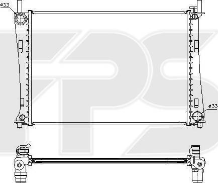 FPS FP 28 A188 - Radiator, mühərrikin soyudulması furqanavto.az