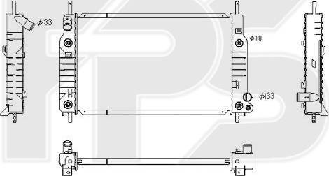 FPS FP 28 A201-X - Radiator, mühərrikin soyudulması furqanavto.az