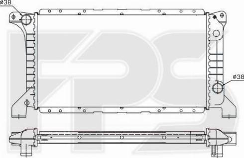 FPS FP 28 A734 - Radiator, mühərrikin soyudulması furqanavto.az