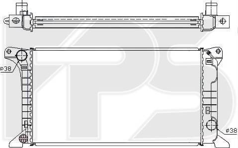 FPS FP 28 A733 - Radiator, mühərrikin soyudulması furqanavto.az