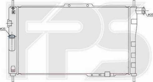 FPS FP 22 A690 - Radiator, mühərrikin soyudulması furqanavto.az