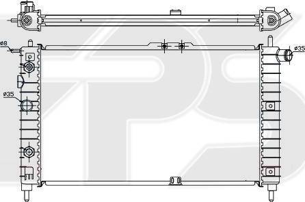 FPS FP 22 A774 - Radiator, mühərrikin soyudulması furqanavto.az