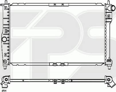 FPS FP 22 A775-P - Radiator, mühərrikin soyudulması furqanavto.az