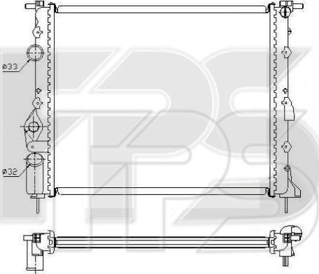 FPS FP 27 A392 - Radiator, mühərrikin soyudulması furqanavto.az