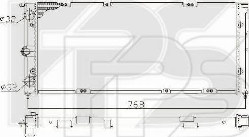 FPS FP 74 A441 - Radiator, mühərrikin soyudulması furqanavto.az