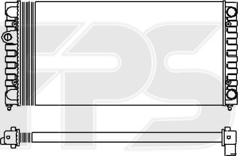 FPS FP 74 A430 - Radiator, mühərrikin soyudulması furqanavto.az