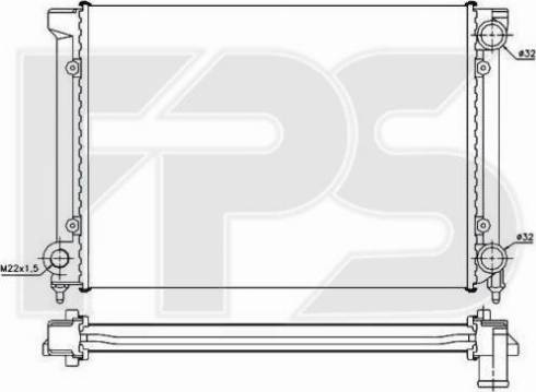 FPS FP 74 A438 - Radiator, mühərrikin soyudulması furqanavto.az