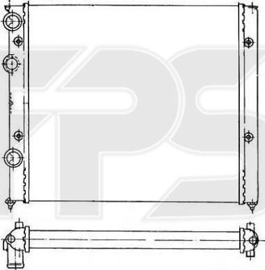 FPS FP 74 A432 - Radiator, mühərrikin soyudulması furqanavto.az