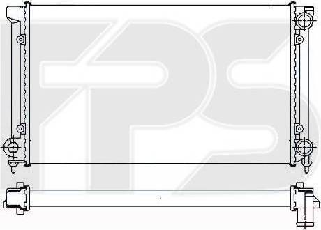 FPS FP 74 A437-X - Radiator, mühərrikin soyudulması furqanavto.az