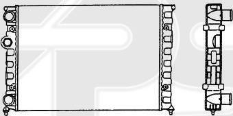 FPS FP 74 A427-P - Radiator, mühərrikin soyudulması furqanavto.az