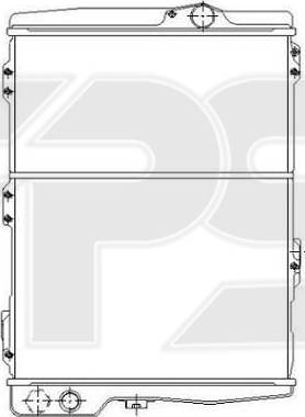 FPS FP 74 A1200 - Radiator, mühərrikin soyudulması furqanavto.az