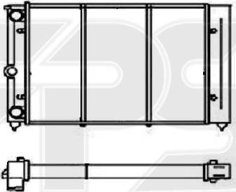 FPS FP 74 A819 - Radiator, mühərrikin soyudulması furqanavto.az