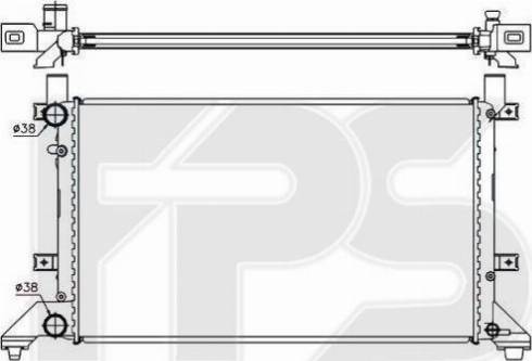 FPS FP 74 A755 - Radiator, mühərrikin soyudulması furqanavto.az