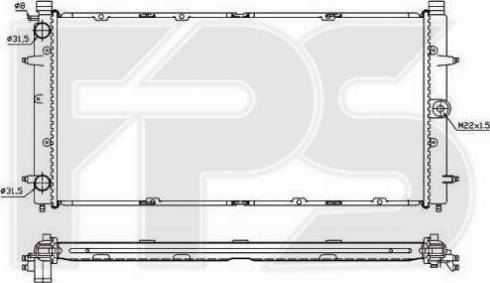 FPS FP 74 A753-X - Radiator, mühərrikin soyudulması furqanavto.az