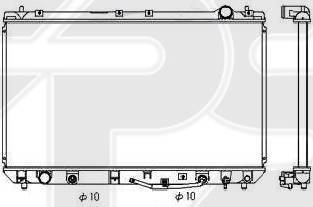 FPS FP 70 A1181 - Radiator, mühərrikin soyudulması furqanavto.az