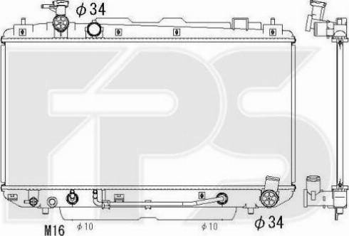 FPS FP 70 A1294 - Radiator, mühərrikin soyudulması furqanavto.az