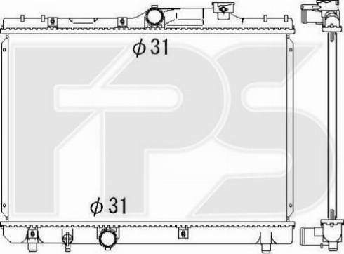 FPS FP 70 A1286 - Radiator, mühərrikin soyudulması furqanavto.az