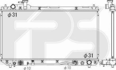 FPS FP 70 A1238-X - Radiator, mühərrikin soyudulması furqanavto.az