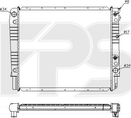 FPS FP 72 A486-X - Radiator, mühərrikin soyudulması furqanavto.az