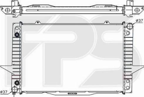 FPS FP 72 A488-X - Radiator, mühərrikin soyudulması furqanavto.az