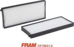 FRAM CF10931-2 - Filtr, daxili hava furqanavto.az