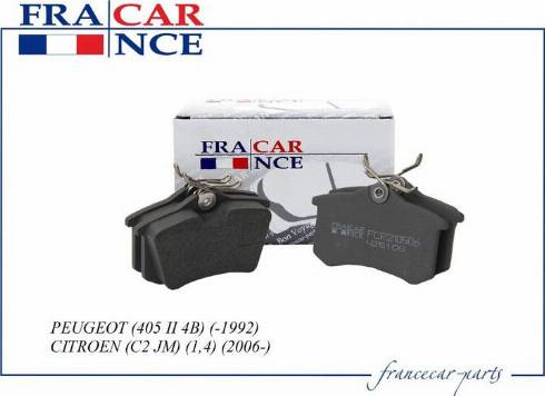 Francecar FCR210501 - Əyləc altlığı dəsti, əyləc diski furqanavto.az