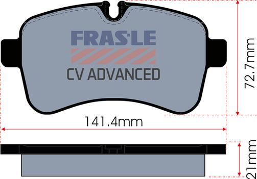 FRAS-LE PD/190-CV - Əyləc altlığı dəsti, əyləc diski furqanavto.az