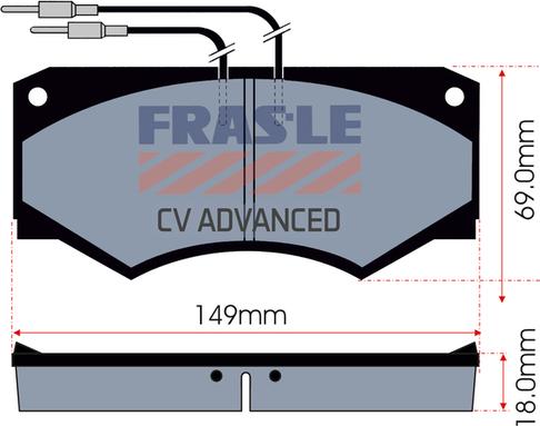 FRAS-LE PD/150-A-CV - Əyləc altlığı dəsti, əyləc diski furqanavto.az