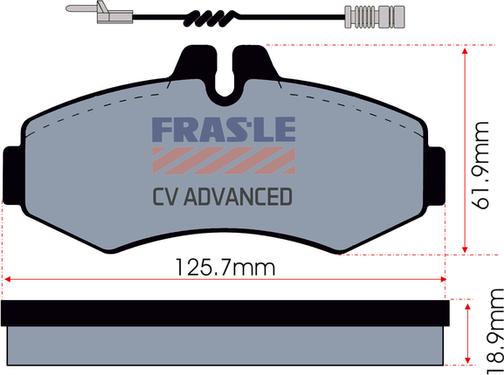 FRAS-LE PD/118-A-CV - Əyləc altlığı dəsti, əyləc diski furqanavto.az