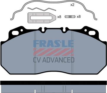 FRAS-LE PD/112-K007-CV - Əyləc altlığı dəsti, əyləc diski furqanavto.az