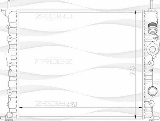 FREE-Z KK0186 - Radiator, mühərrikin soyudulması furqanavto.az