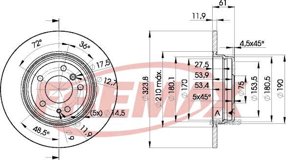 FREMAX BD-9900 - Əyləc Diski furqanavto.az