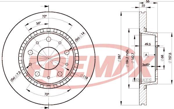 FREMAX BD-9908 - Əyləc Diski furqanavto.az