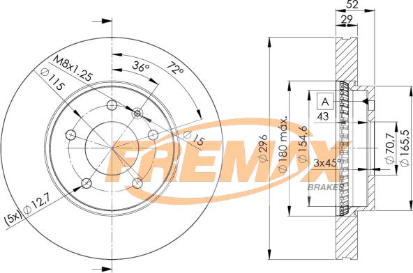 FREMAX BD-9048 - Əyləc Diski furqanavto.az