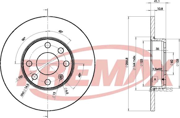 FREMAX BD-9058 - Əyləc Diski furqanavto.az