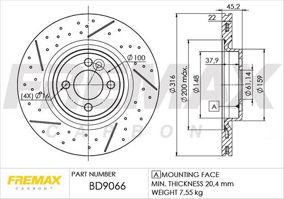 FREMAX BD-9066 - Əyləc Diski furqanavto.az