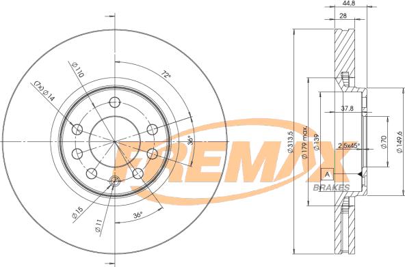 FREMAX BD-9005 - Əyləc Diski furqanavto.az