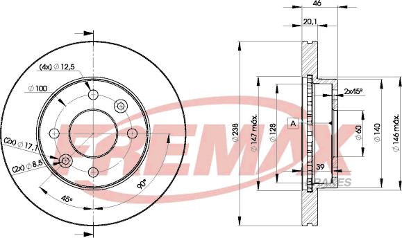 FREMAX BD-9109 - Əyləc Diski furqanavto.az