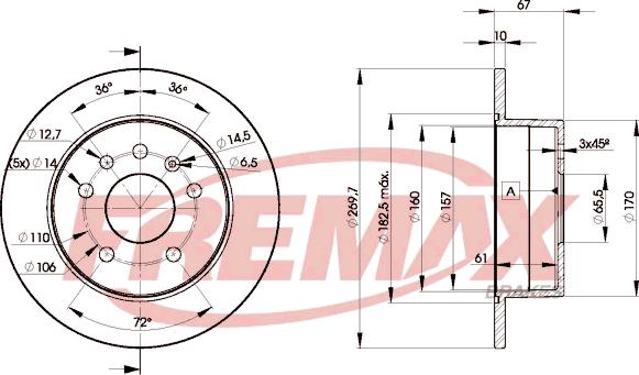 FREMAX BD-9101 - Əyləc Diski furqanavto.az