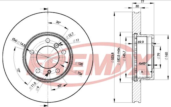 FREMAX BD-9895 - Əyləc Diski furqanavto.az