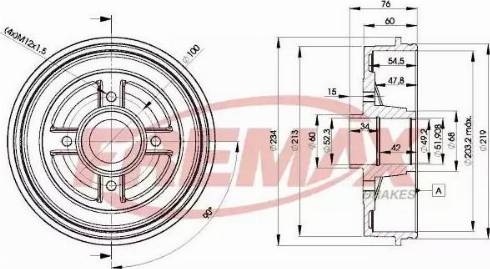 FREMAX BD-9322 - Əyləc barabanı furqanavto.az