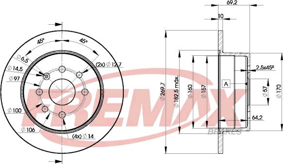 FREMAX BD-9209 - Əyləc Diski furqanavto.az