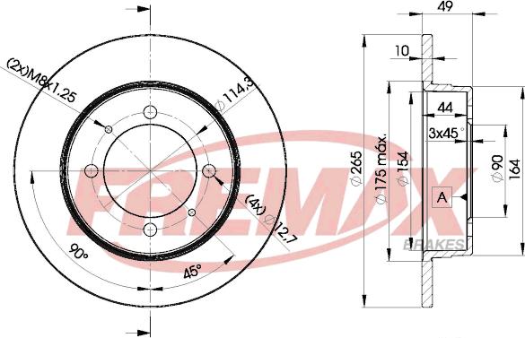 FREMAX BD-9283 - Əyləc Diski furqanavto.az