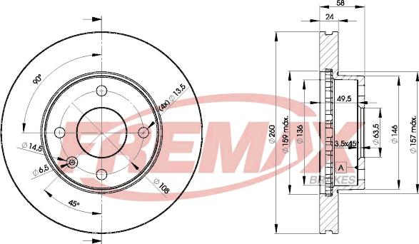 FREMAX BD-9794 - Əyləc Diski furqanavto.az