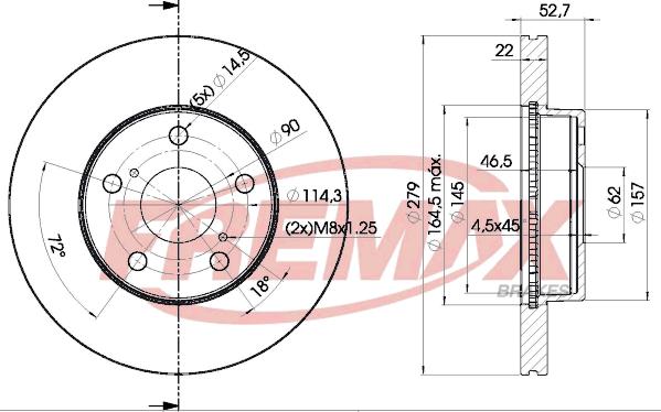 FREMAX BD-4407 - Əyləc Diski furqanavto.az