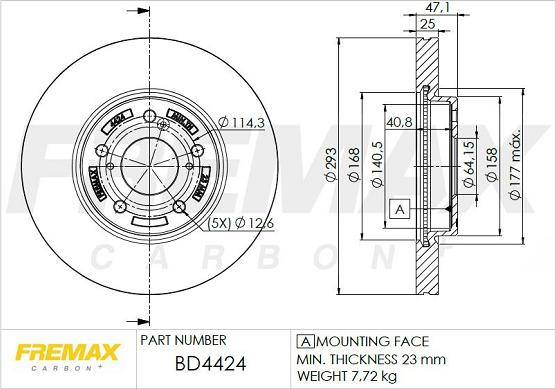 FREMAX BD-4424 - Əyləc Diski furqanavto.az