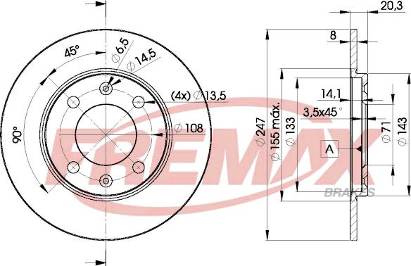 FREMAX BD-4699 - Əyləc Diski furqanavto.az