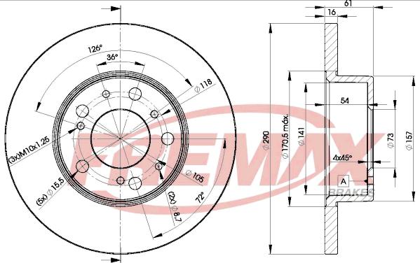 FREMAX BD-4695 - Əyləc Diski furqanavto.az