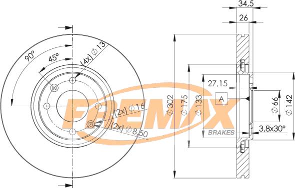 FREMAX BD-4698 - Əyləc Diski furqanavto.az