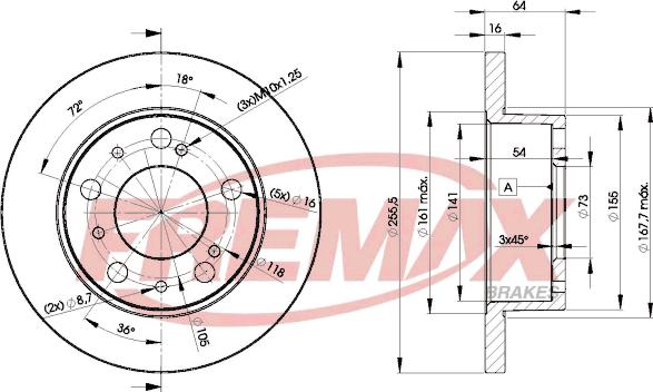 FREMAX BD-4693 - Əyləc Diski furqanavto.az